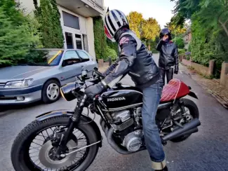 Honda Honda CB750K Four 736cc Café Racer – 1977 – blauw kenteken