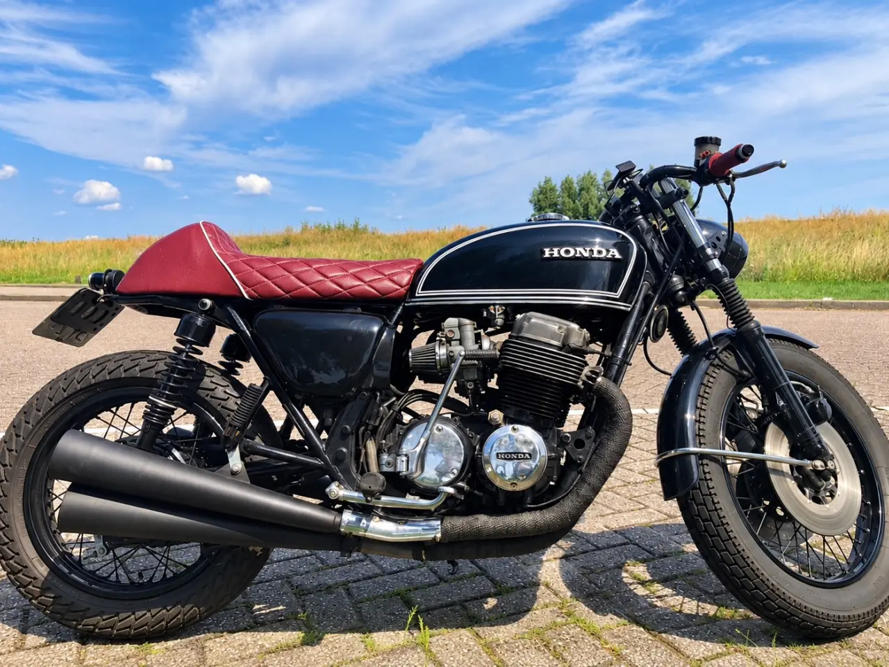 Honda Honda CB750K Four 736cc Café Racer – 1977 – blauw kenteken