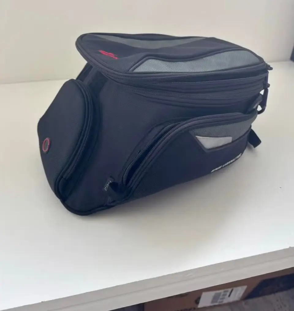 Tanktassen Motorfiets Tanktas - Zwart/Grijs met Quick-Lock